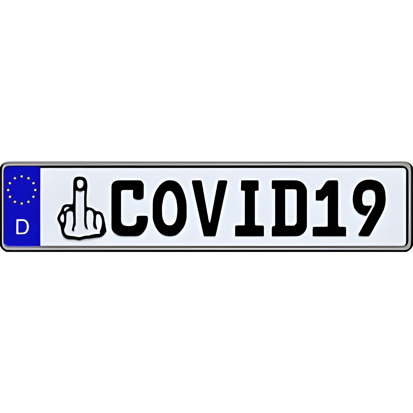 F*** COVID Euro Plate