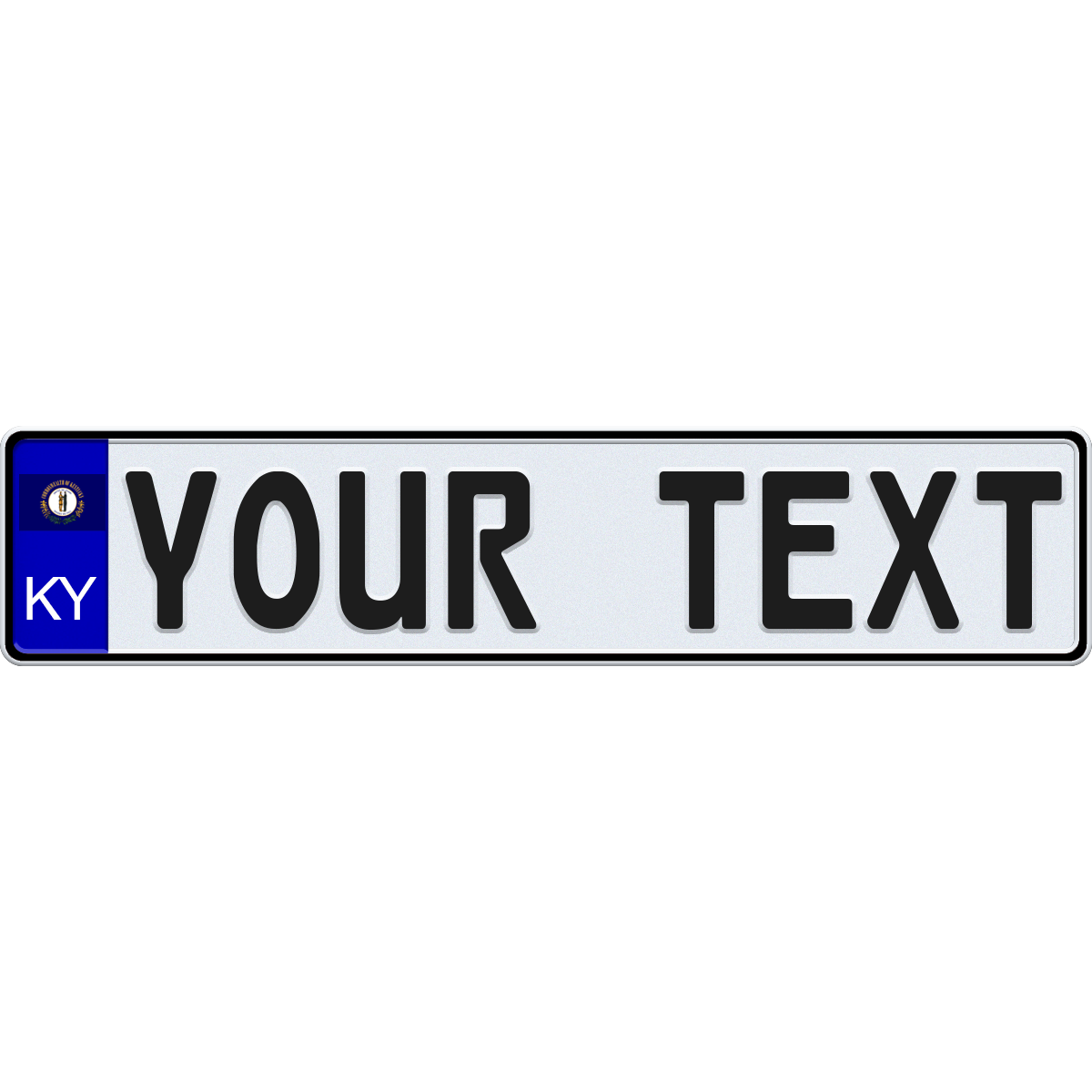 Kentucky European License Plate