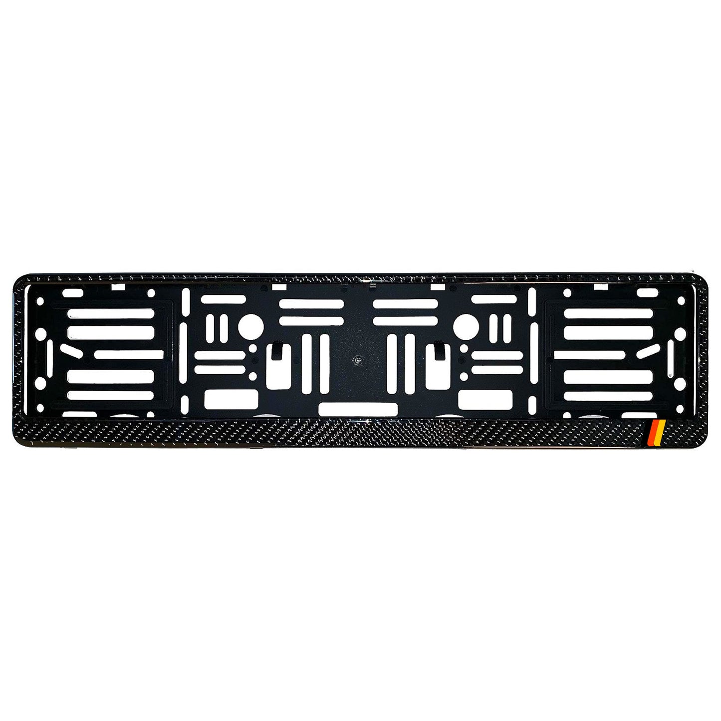 carbon fiber euro license plate frame german gloss