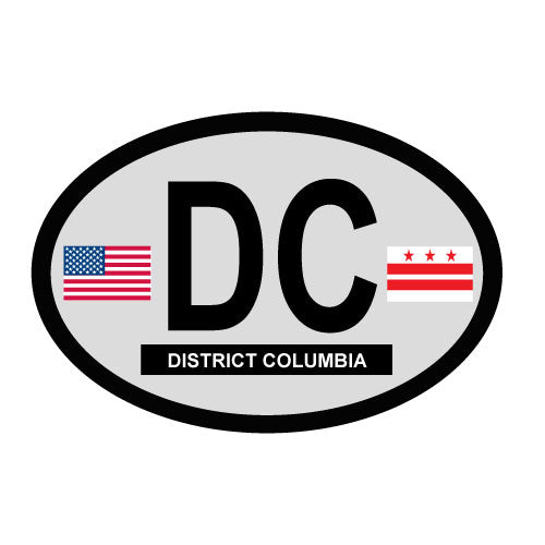 District of Columbia oval sticker