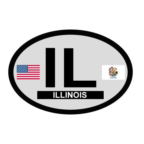 Illinois Oval Decal