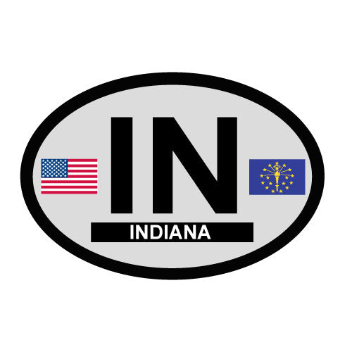 Indiana Oval Decal