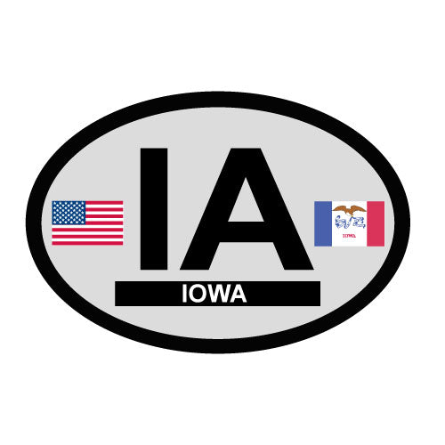 Iowa Oval Decal