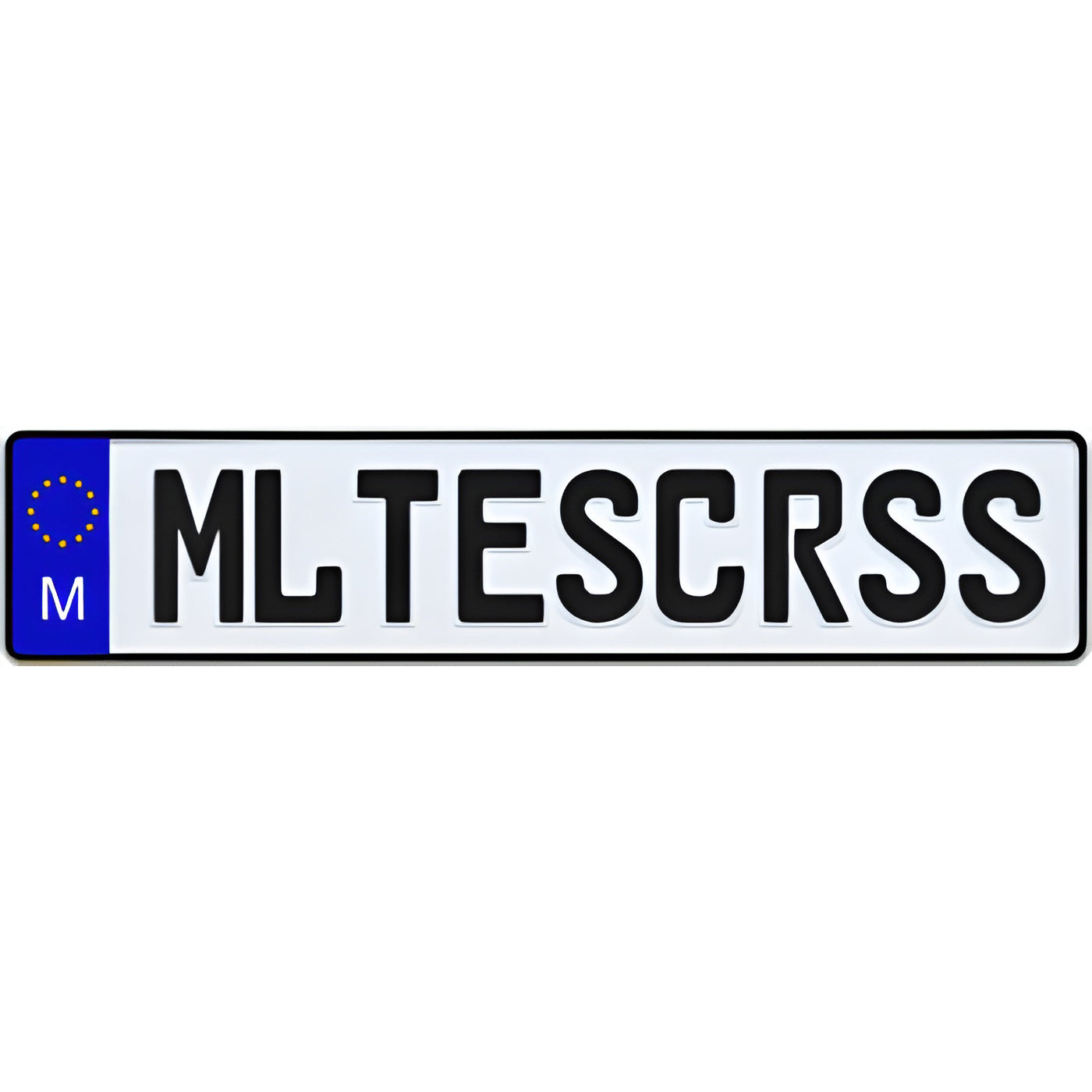 Malta European License Plate