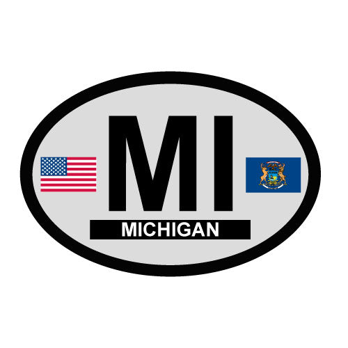 Michigan Oval Decal