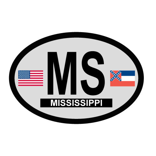 Mississippi Oval Decal