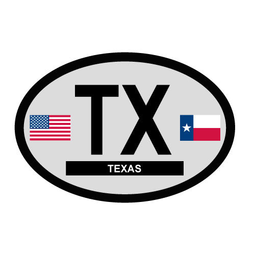 Texas Oval Decal