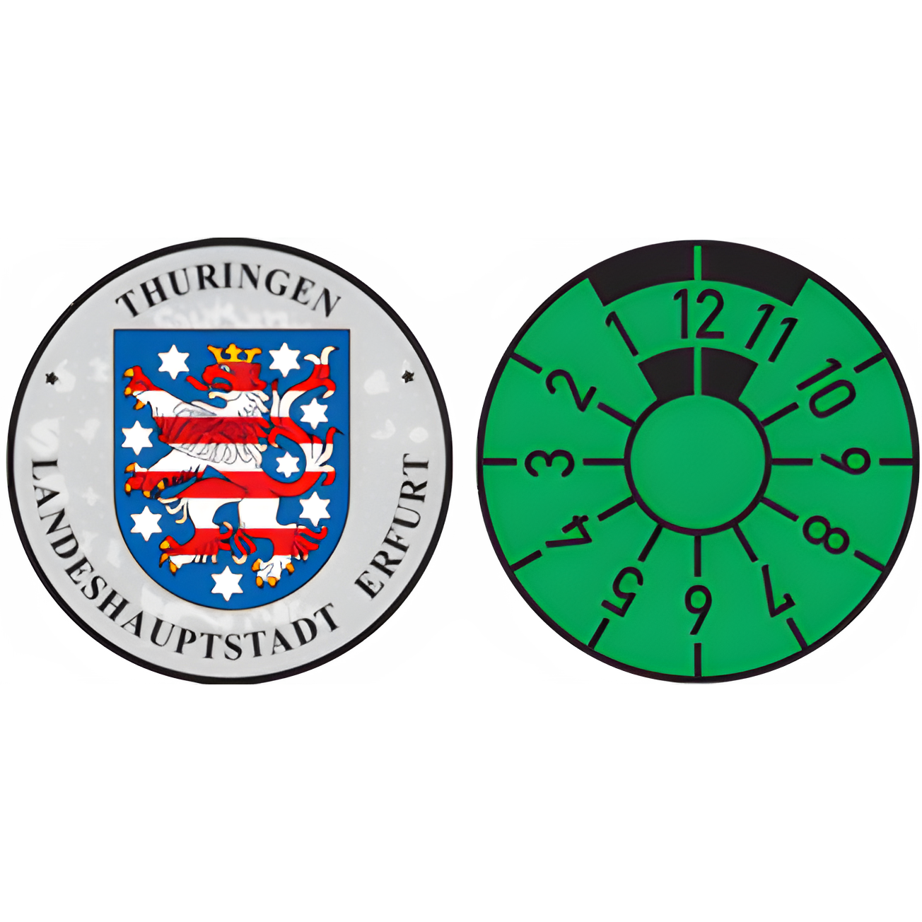 Thuringen German registration seal set
