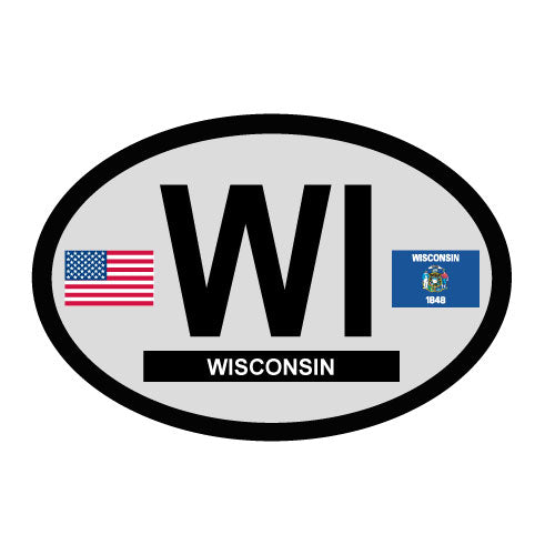 Wisconsin Oval Decal
