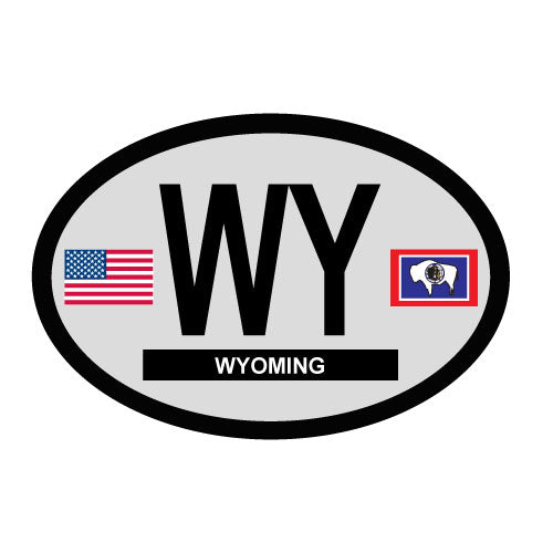 Wyoming Oval Decal