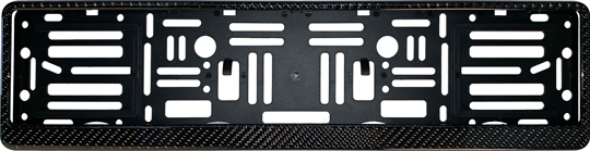 Carbon Fiber Euro Style License Plate Frame