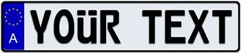 EEC Austria License Plate