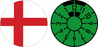 England Flag Registration Seal
