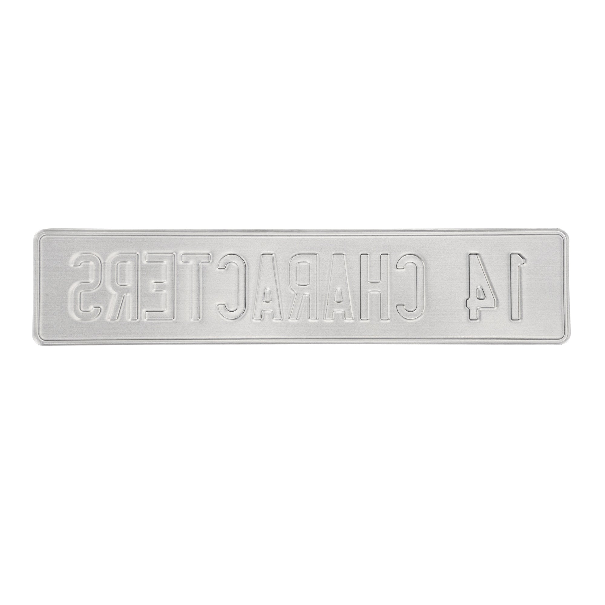 14 Character European License Plate – CustomEuropeanPlates.com