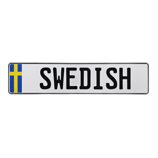 sweden flag european plate