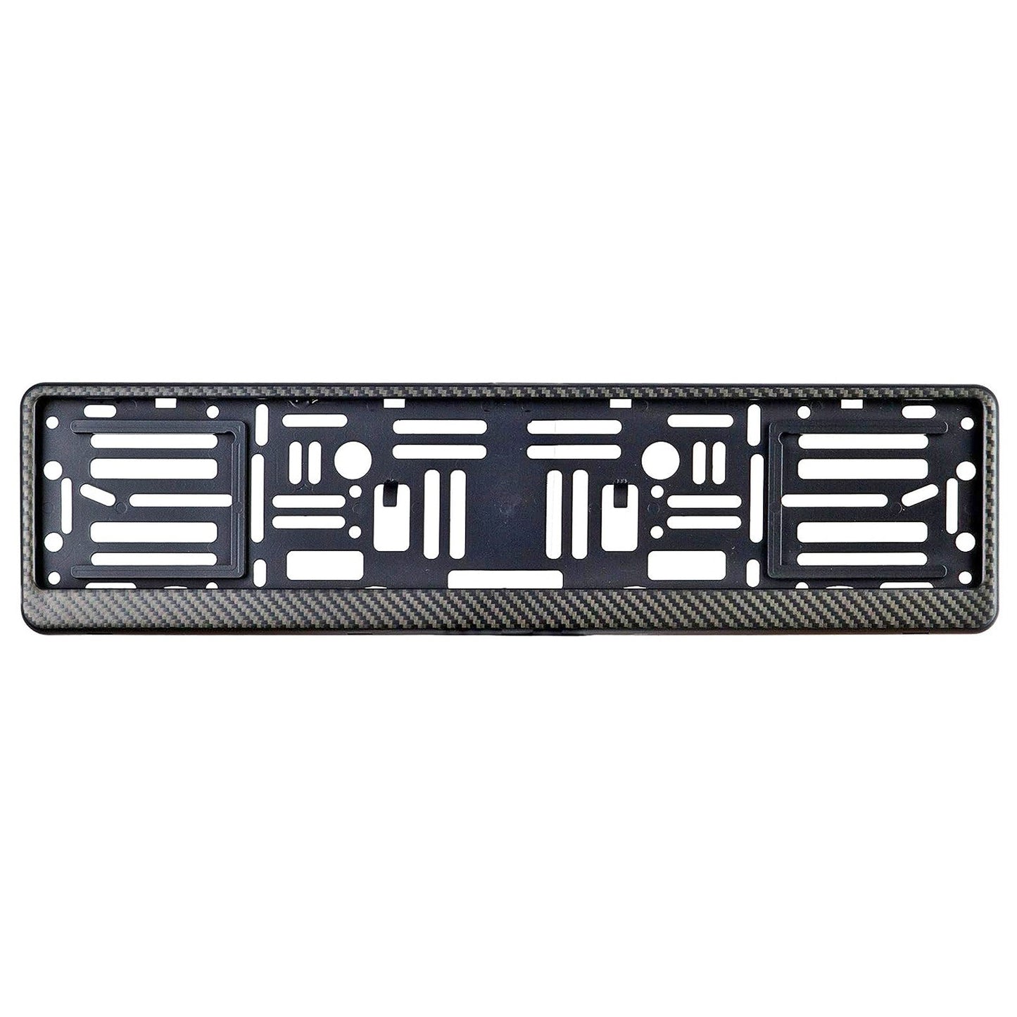 carbon fiber euro license plate frame matte