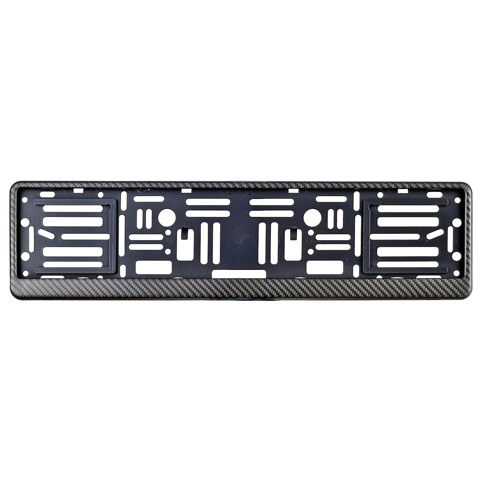 carbon fiber euro license plate frame matte