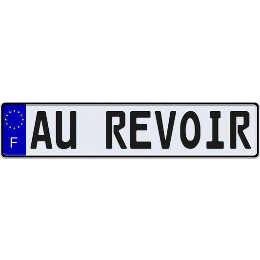 France license plate