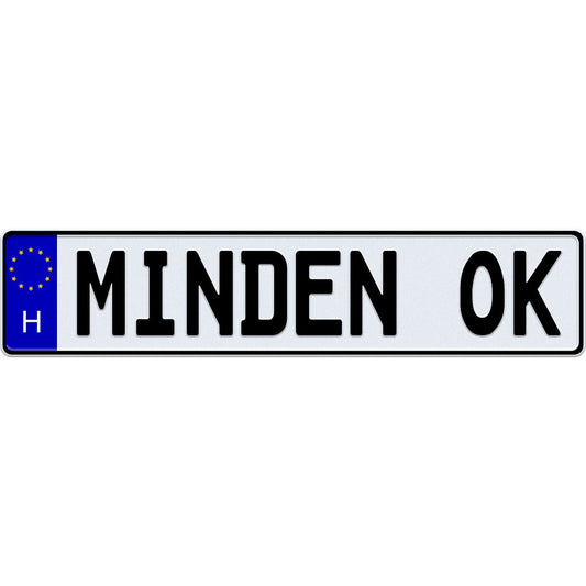 Hungary license plate
