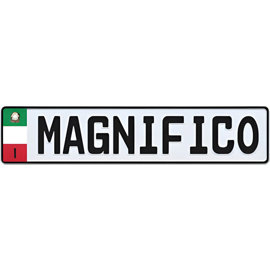 Italy Special Edition European License Plate