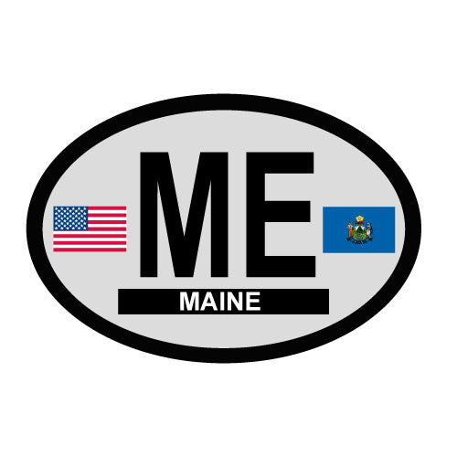 Maine Oval Decal