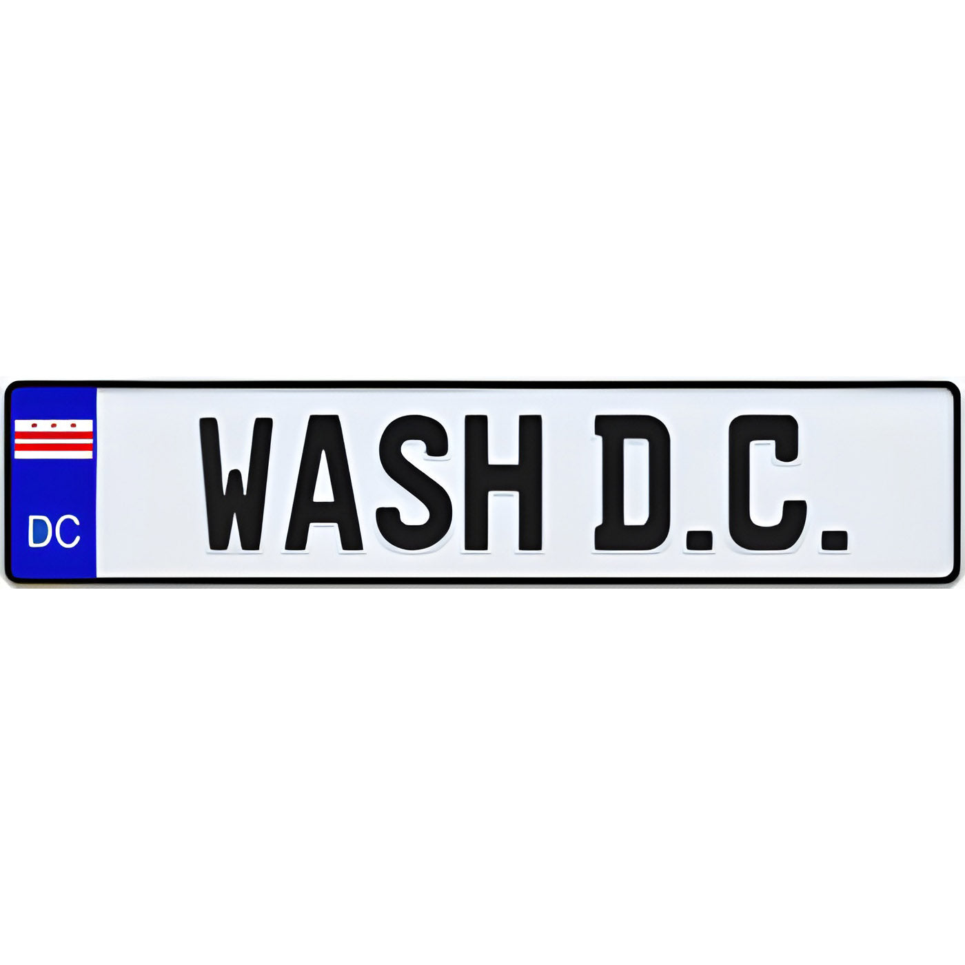 Dc Custom Label Washington D.C. Euro Style License Plate β CustomEuropeanPlates.com