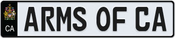 Arms of Canada Euro Style Licence Plate