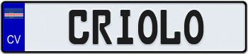Cape Verde Euro Style License Plate
