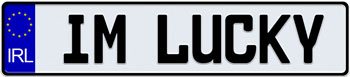 EEC Ireland License Plate