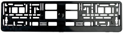 Gloss Black European License Plate Frame