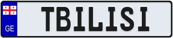 Georgia (Country) European License Plate
