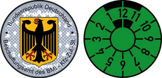 German License Plate Registration Seal Ingolstadt Audi 2019 Set 