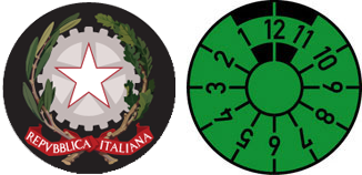 Emblem of Italy Registration Seal