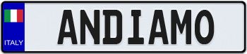 Italy Flag License Plate