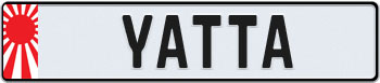 Japan Euro Style License Plate