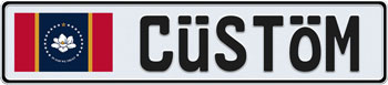 Mississippi European License Plate