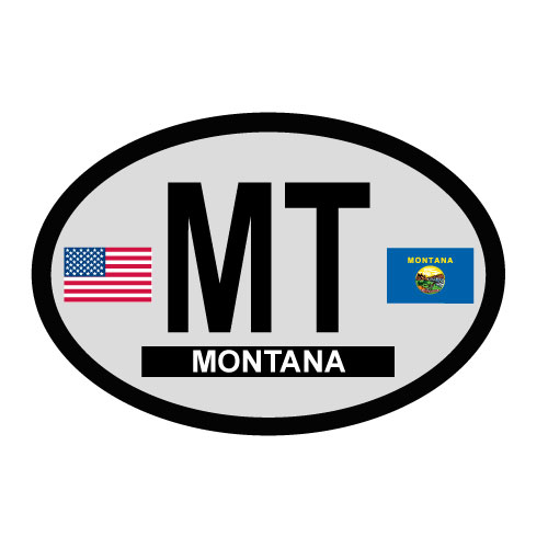 Montana Oval Decal