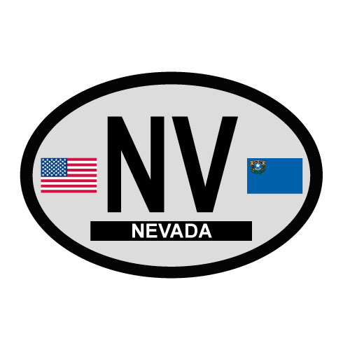 Nevada Oval Decal