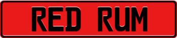 Red European License Plate