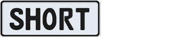 Short European License Plate