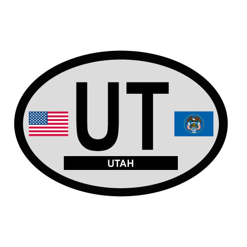 Utah Oval Decal
