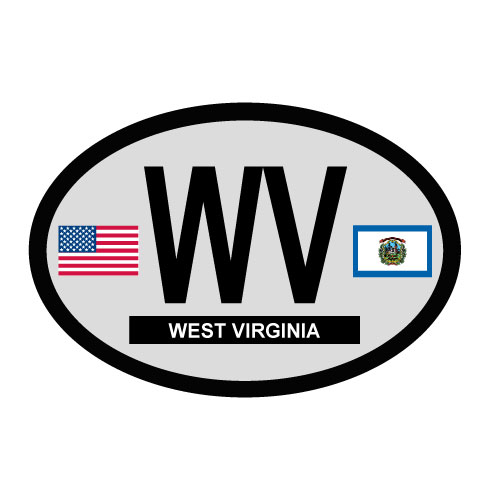 West Virginia Oval Decal