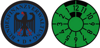 Blue (Temporary) Zoll Registration Seal Set